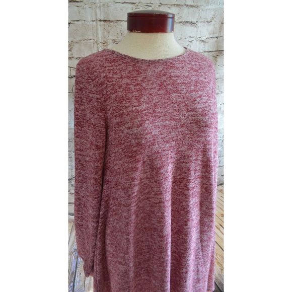 Alya Red Shift Dress Size S Small Soft Women's Long Sleeve - Picture 3 of 5